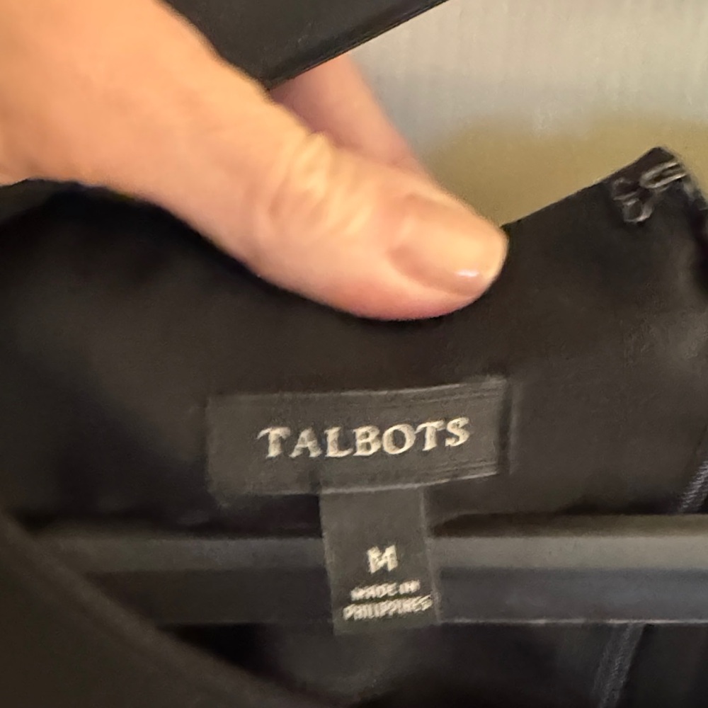 Talbots Classic Black Long Sleeve Dress - Picture 2 of 4